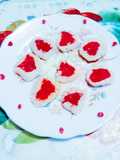 Yummy Tasty vanilla heart cookies