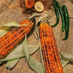 A picture of Roasted corn.