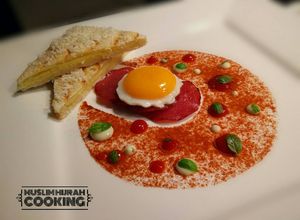 Foto resep Toastie, Salami Turkey & Egg Yolk