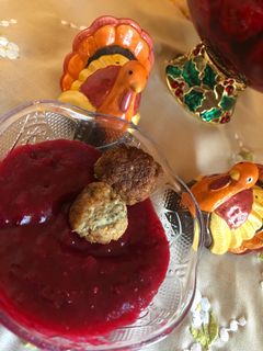 Mézes mustáros tőzegáfonya szósz recept fotója