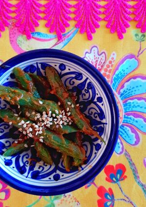 A picture of Peanut Green Beans.