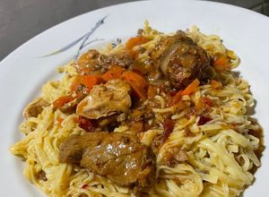 Una foto de Tallarines Caseros