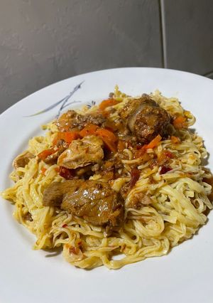 Una foto de Tallarines Caseros