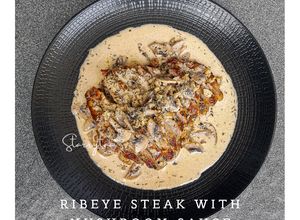 Foto resep Ribeye Steak with Mushroom Sauce