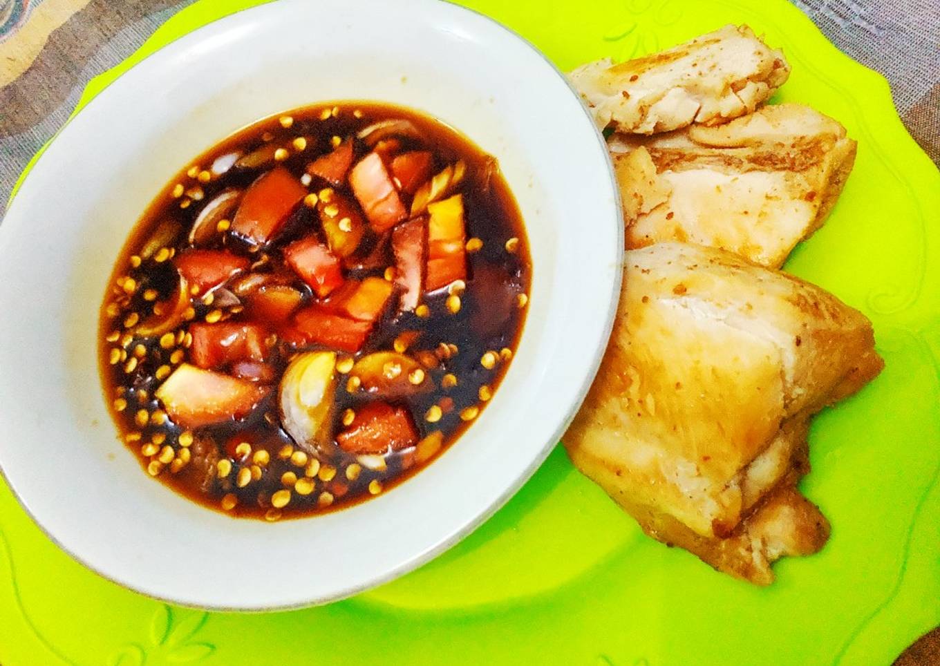 Ayam panggang(menu diet)