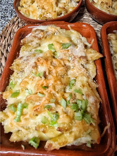 Una foto de Macarrones con salsa cremosa de 3 quesos