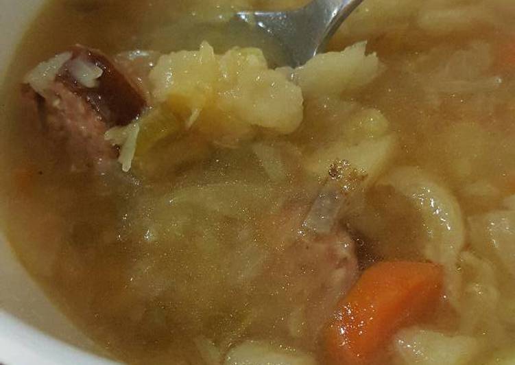 Recipe of Award-winning Instant Pot Cabbage Sausage Soup