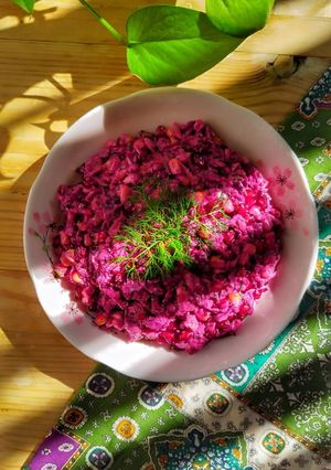 عکسی از دستور سالاد لبو