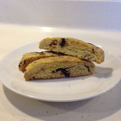 A picture of Orange-Choco Biscoti.