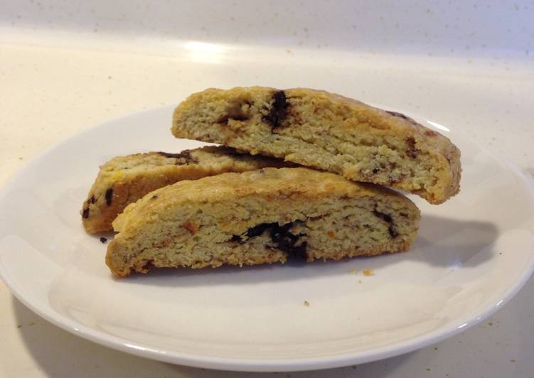 Orange-Choco Biscoti