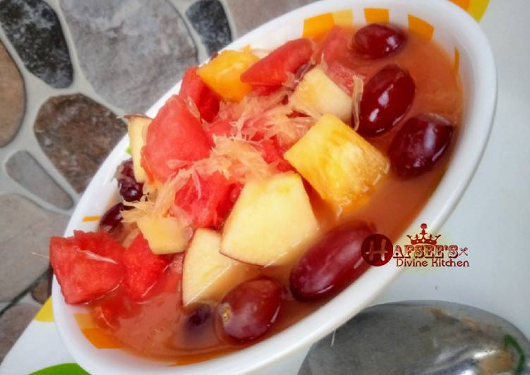 Step-by-Step Guide to Prepare Super Quick Homemade Exotic fruits salad