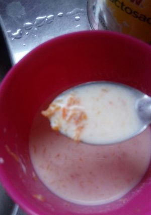 Una foto de Calabacita/ anquito con leche