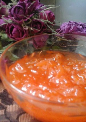 عکسی از دستور مربای هویج خونگی