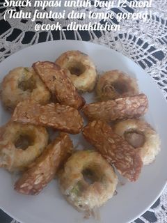 Foto resep Snack mpasi bayi 12 mont (tahu fantasi dan tempe goreng)