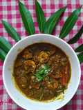 Prawn curry with raw mango