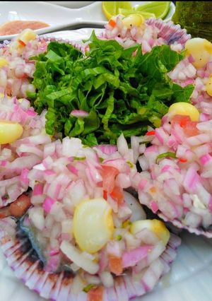 Una foto de Ostiones con sarza criolla 👍🇵🇪