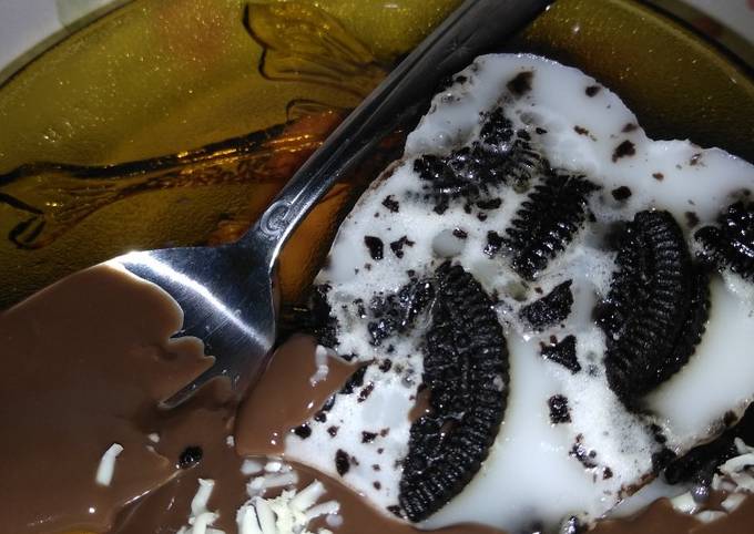 Resep Puding Oreo Vla Coklat Keju Oleh Fira Katilla Cookpad