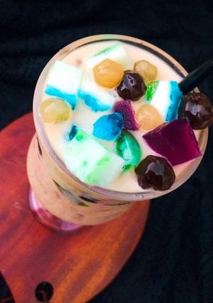 Hình của món Trà sữa nhà làm Thạch rau cau.