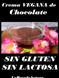 Una foto de Crema Vegana de Chocolate sin gluten y sin lactosa