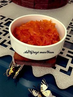 عکسی از دستور مربای هویج🥕