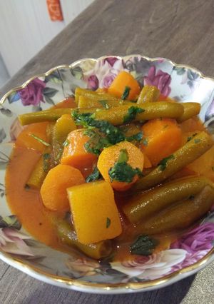 عکسی از دستور خوراک لوبیا سبز