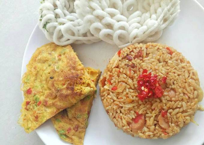 Resep Nasi  goreng padang dan telur  dadar  padang oleh 