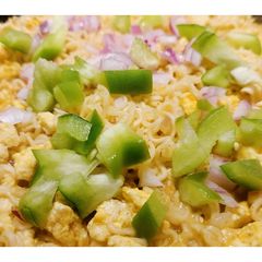 Masala Maggie with Bell Pepper 🫑 A picture of Masala Maggie with Bell Pepper 🫑.