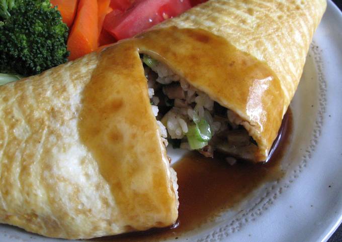 Oyster Sauce Omu-rice (Omelette Rice)