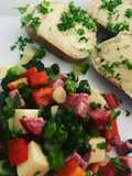 Käse-Salami-Salat