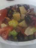 Ensalada de patata cocida y mejillones