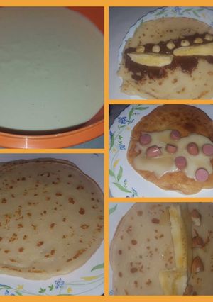 صورة لوصفة الكريب باللّبن على طريقتي