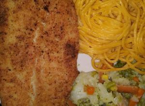 Una foto de Filete de pescado empanizado con maseca