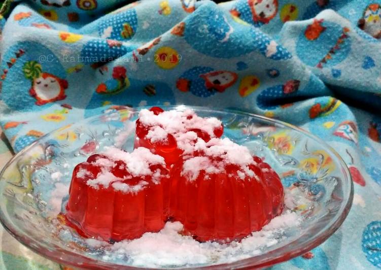 Resep masakan Puding Jelly Jambu | Cara Membuat Puding Jelly Jambu Yang Sedap