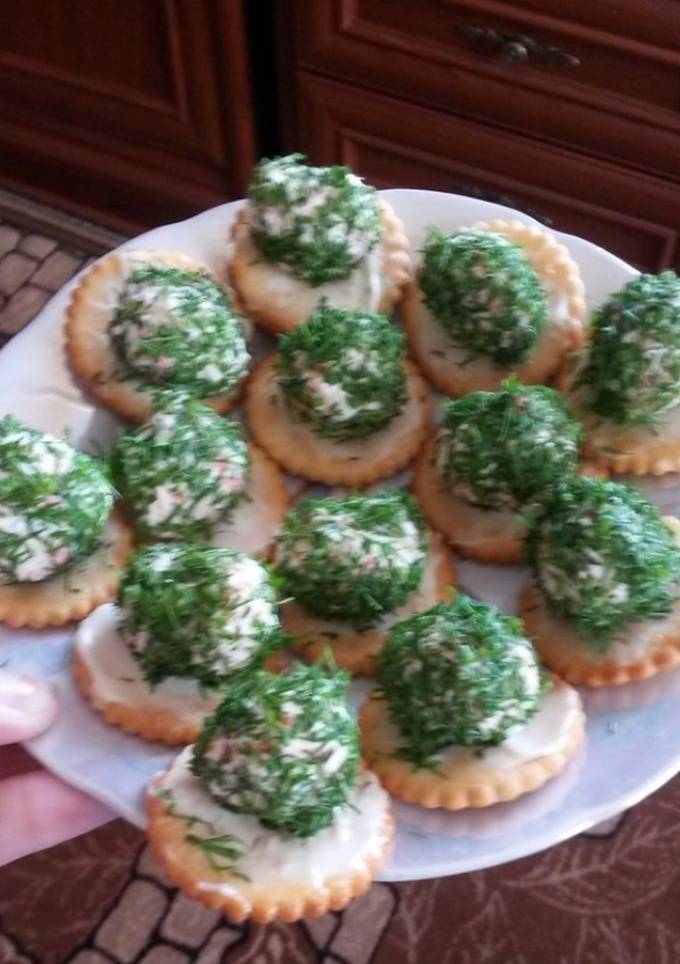 Закуска з крекеру