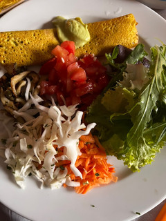 Una foto de CRÊPE de QUINOA (sin gluten y muy nutritivo)