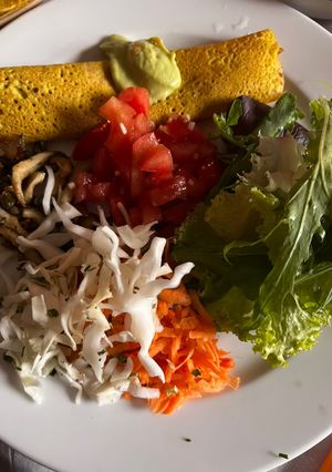 Una foto de CRÊPE de QUINOA (sin gluten y muy nutritivo)