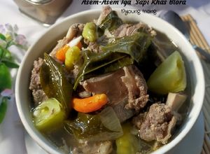 Foto resep Asem-asem Iga Sapi Daun Kedondong Khas Blora