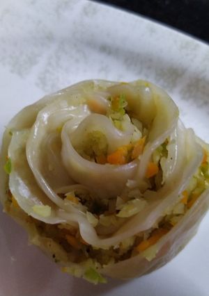 A picture of Rose momos.