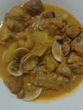 Guiso de rape con marisco