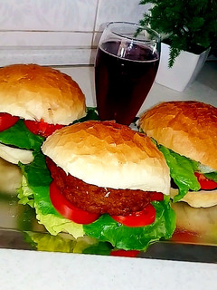 عکسی از دستور همبرگر خانگی