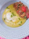 Polenta com carne moída