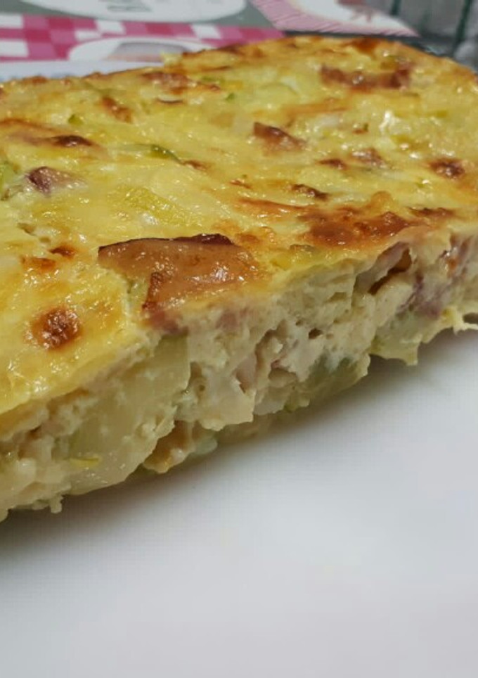 Una foto de Pastel de calabacín