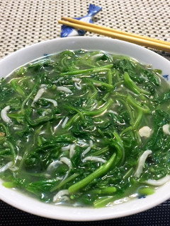 吻仔魚燴莧菜 的食譜成品照片