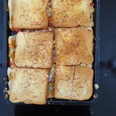 A picture of Pizza sandwich.