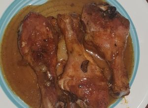 Una foto de Trutos de pollo en salsa de mostaza y miel..