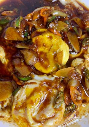 Foto resep Tumis telor kecap / telor kecap pedas