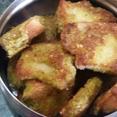 A picture of Corn dip bread.