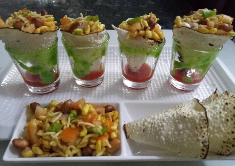 Recipe of Award-winning Papad cone bhel