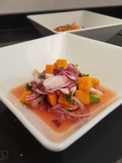 Una foto de Ceviche de lubina para principiantes
