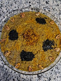 عکسی از دستور حلیم بادمجان با عدس